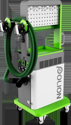 China Green  Car Sanding Machine Dust Bag Suction Hose Motor Driving 40KGS Weight for sale