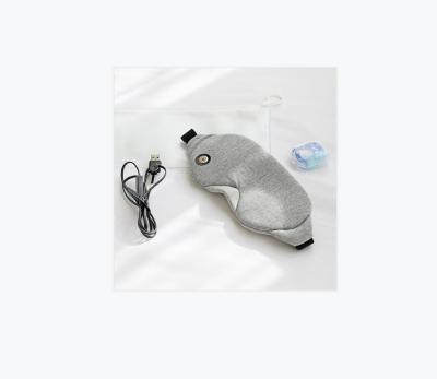 China USB Gray Sleeping Dry Eyes Sleep Mask Soft Comfortable for sale