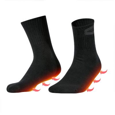 China Winter Battery Powered Electric Heated Socks With 2200Mah For Hunting Camping Hiking Riding Cycling for sale