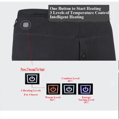 China Sustainable Men Heated Thermal Pants 7.4V 2.2Ah Battery M-XXL for sale