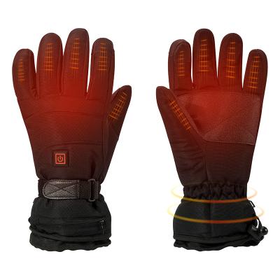 China Windproof Rechargeable Heated Gloves Polyester 2200mAh for sale