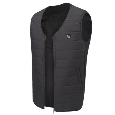 China Polyester Heated Waistcoat Adjustable Women Heated Massage Vest Electric Heating Vest for sale