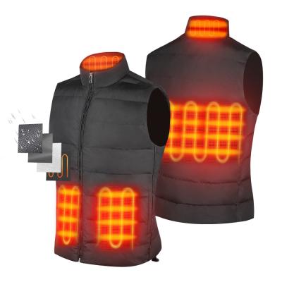 China Classic Men'S Heated Vest Sleeveless Vest Carbon Fiber 3 Level Temperature Heated for sale