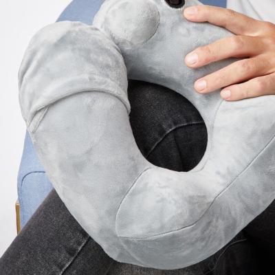 China 30 Minutes Heatable Neck Pillow Unisex Black USB 5V 2A for sale