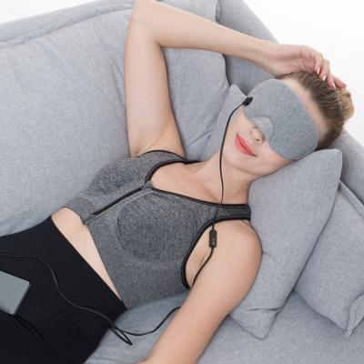 China 10-15min 5V USB Heated Eye Mask For Relaxation And Stress Relief for sale