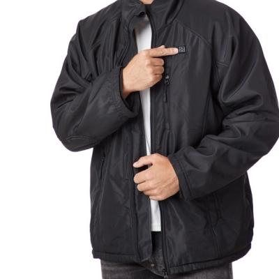 China S-3XL Winter Black Electric Heated Jackets For Men for sale