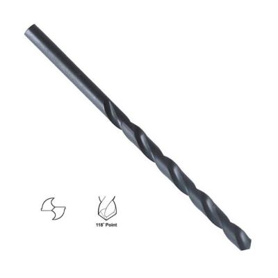 China DIN340 Long Type High Speed Steel Twist Drill Bits For Metal Black Oxide for sale