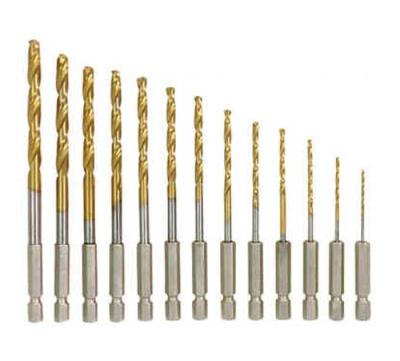 China Quick Change Hex Shank HSS Drill Bits For Stainless Steel 1mm-13mm Size for sale