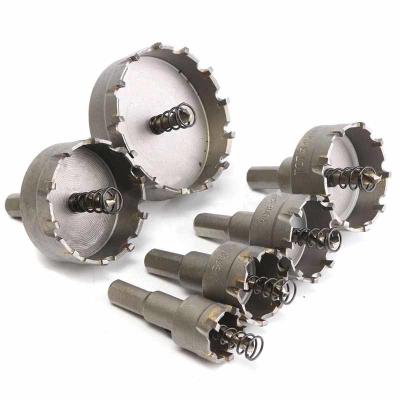 China 6pcs Tungsten Carbide Tipped Hole Saw 22-65mm Sandblasted for Stainless Steel for sale
