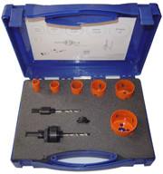 China M3/M42 Bi-Metal HSS Hole Saw Set 9pcs With Plastic Case And Painting Color for sale