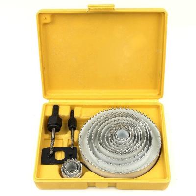 China Steel Hole Saw Cutter Kit 16Pcs for Wood / Plasterboard / Plastic and Non Ferrous for sale