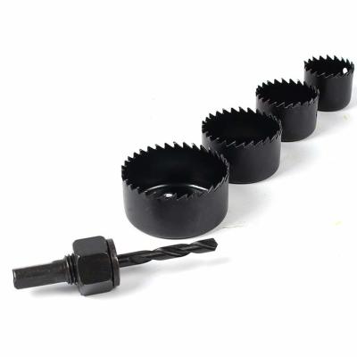 China High Strength Steel 5pcs Hole Saw For Woodworking / PVC Board / Plastic Plate for sale