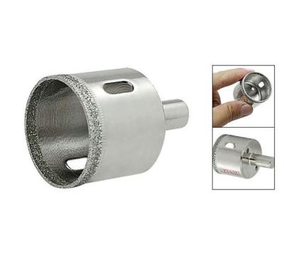 China Electroplated Diamond Core Bit , Silver Diamond Hole Saw For Tile / Glass for sale