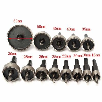 China 13pcs High Speed Steel Hole Saw For Stainless Steel Cutting 5/8