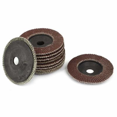 China 4 inch Abrasive Tool Flap Wheel Abrasive Grinding Discs 320 Grit 10 Pcs for sale