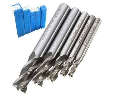 China HSS CNC Straight Shank 4 Flute End Mill Milling / Fully Ground Cutting Drill Bit for sale