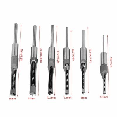 China HSS Square Hole Wood Drill Bits Woodworkers Chisel Tool Set ISO Approval for sale