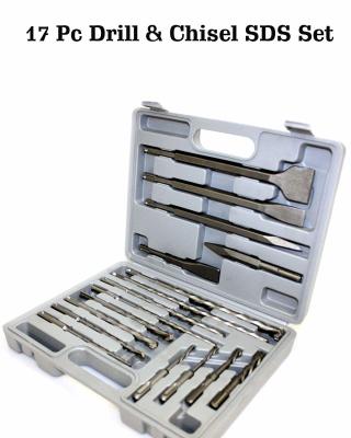 China Plastic Case Masonry Drill Bit And Chisel Sds Plus Rotary Hammer Bits Set for sale