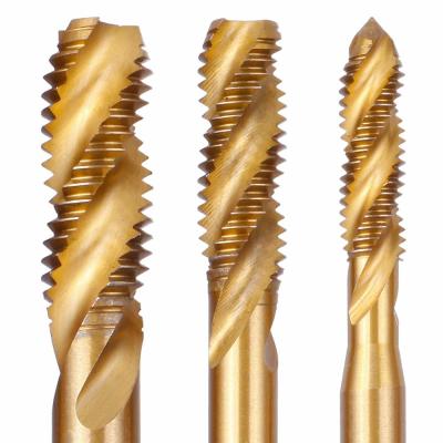 China El titanio M12 cubrió golpecitos espirales de la máquina del HSS de la flauta en venta
