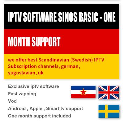 China Scandinavian Sweden Android Smart TV Box IPTV Subscription 1000 Live / VOD for sale