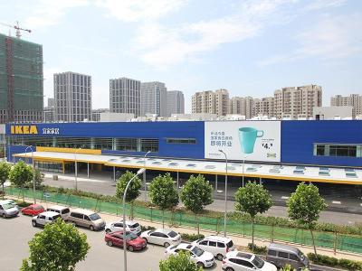 China Supermercado de estructura de acero de varios pisos pintado en venta