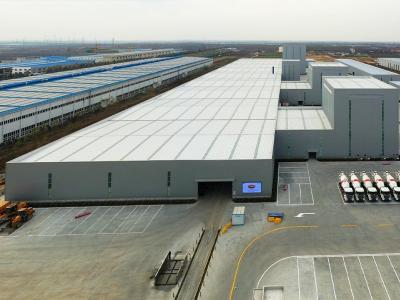 China Galvanized Steel Structure Store Building With H Section Steel Beam And Columns for sale