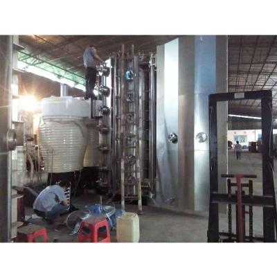 China Vakuumtitannitrid-Beschichtungs-Maschine der Edelstahl-Eimer-Grafik-PVD für goldene Farbe zu verkaufen