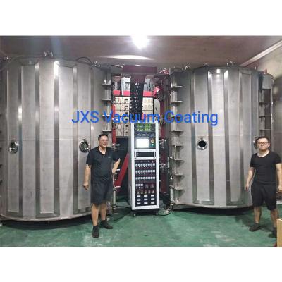Chine Machine de revêtement titanique du vide PVD de double Ti à haute production de chambres pour de petites pièces de matériel de l'acier inoxydable solides solubles à vendre