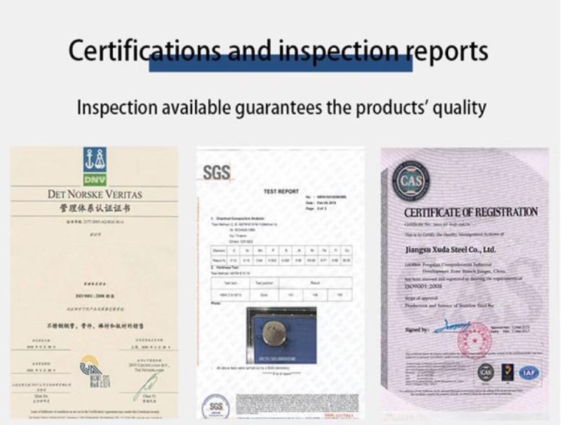 Test certificate - Velander Steel Co., Limited