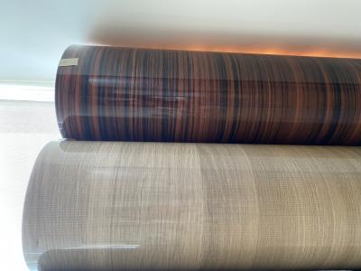 Chine Le film décoratif à haute brillance de PVC de grain en bois pour des meubles fabrique à vendre