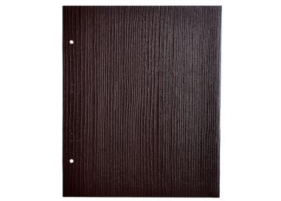 China Dark Wood Brushed PVC Wood Grain Foil 100 Micron Thickness for sale