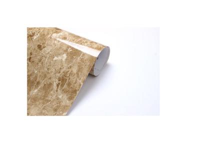 China Beige Marble High Gloss PVC Lamination Film For Plastic Windowsills for sale