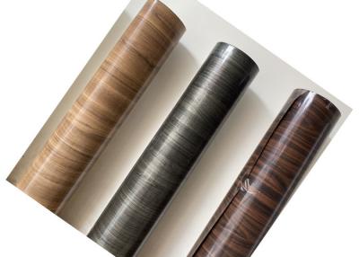 China Solid Color 0.30mm Wood Grain Interior PVC Furniture Foil For Sideboard for sale