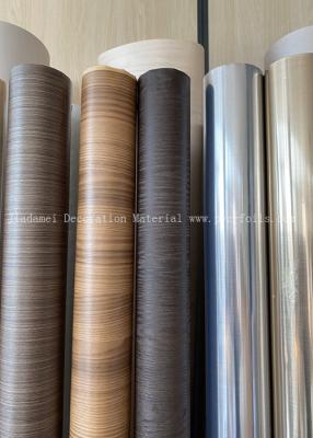 China Holzkornprofilverpackung PVC-Film für die Dekoration von Innenmöbelplatten zu verkaufen