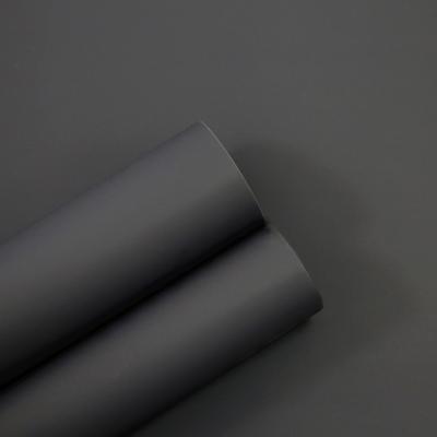 China Dark Grey Color PVC Decorative Foil For Interior Surface Decoration, Super Matte Te koop