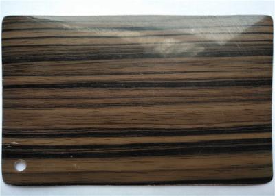 China High Gloss Wood Grain Pvc Vinyl Cabinet Doors 0.30mm 0.50mm Thick for sale