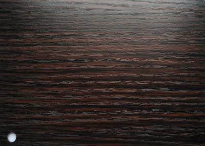 China Dark Walnut Wood Color PVC Decorative Films For Interior Surface Self Adhesive for sale