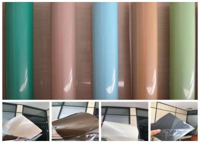 Chine feuille à haute brillance de PVC de 0.2mm pour le salon de mur de cuisine de voie de base de meubles à vendre