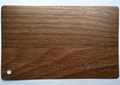 중국 나무로 된 셀프 접착제 엷은 조각 모양 PVC 나무 무늬 포일 호두나무 판매용