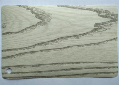 China Folha de madeira da grão do PVC da etiqueta para a cozinha das portas da placa do MDF da mobília à venda