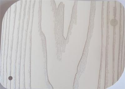China Decoração de madeira branca lustrosa alta da folha da grão do PVC para portas de armário à venda