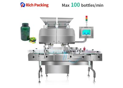 中国 55-100 Bottles / Min Automatic Counting Bottling Machine Filling Tablet Capsule 販売のため