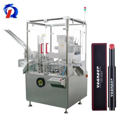 China 120L Vertical Automatic Box Packing Machine Cosmetic Lipstick Carton Packaging for sale