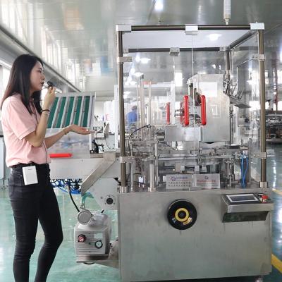 China Automatischer Kasten-verpackende Kartonierungsmaschine für Pharma zu verkaufen