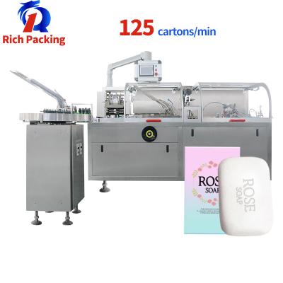 China Automatic Bar Soap Carton Cartoning Packing Packaging Machine 125 Cartons / Min for sale