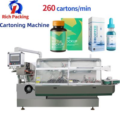 Chine Machine de cartonnage de bouteille horizontale automatique de RQ-ZH-260W à vendre