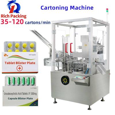 China Máquina de embalagem automática de Cartonator, máquina de embalagem de alta velocidade da tabuleta à venda