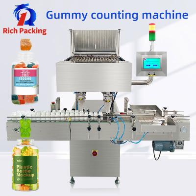 China 120 Bottle/Min Automated 16 Lane Sugar Candy Bottle Filling Machine for sale