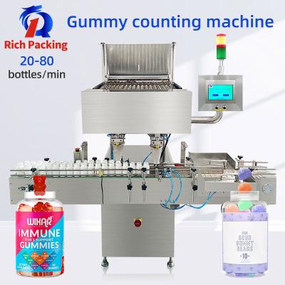 China 16 Channel Auto Automatic Counting Machine Electronic Bottling Milk Tablet Candy Chewing Gums for sale