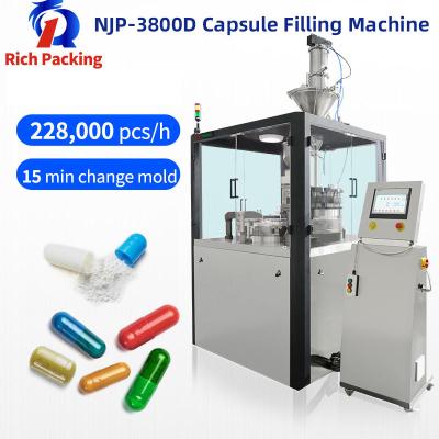 중국 캡슐 충전 기계 약품 자동장치를 운영하도록 쉬운 NJP-3800D 판매용